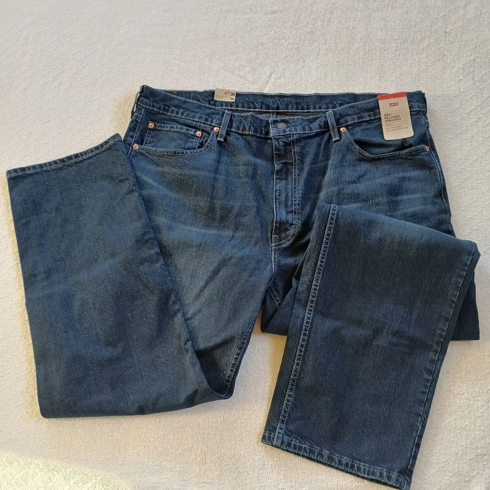 levis 559 relaxed straight jeans new mens 42×30 denim